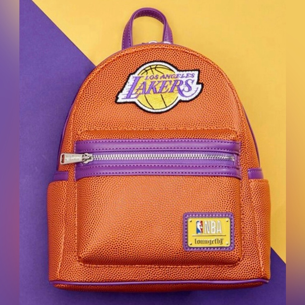 NWT Loungefly L. A. Lakers basketball team spirit fandom mini backpack bag purse